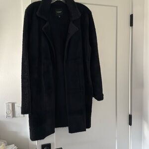 Fuzzy black blazer